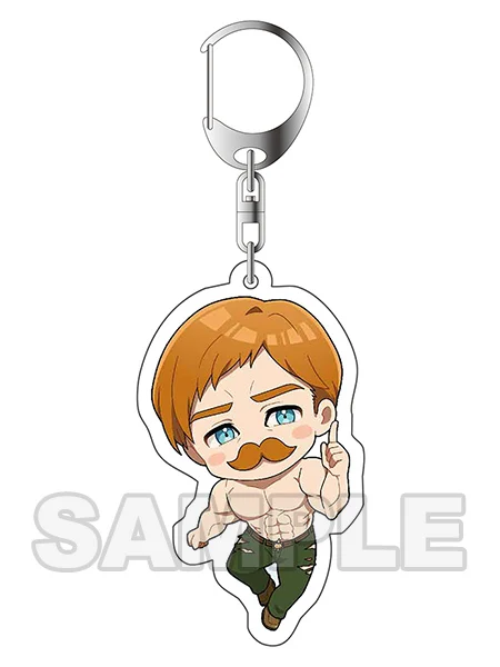 02 Аниме «Seven Deadly Sins» сезон 2 Nanatsu no Taizai сезон Meliodas косплей брелок акриловая фигура мультфильм кулон подарок - Цвет: 02