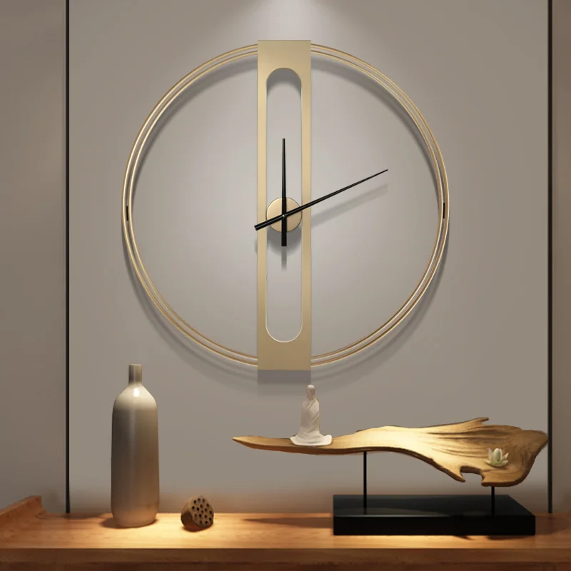 

Luxury Large Metal Wall Clock Modern Design Nordic Simple 3D Decoration Hanging Watch Big Wall Clocks Home Decor 70 cm