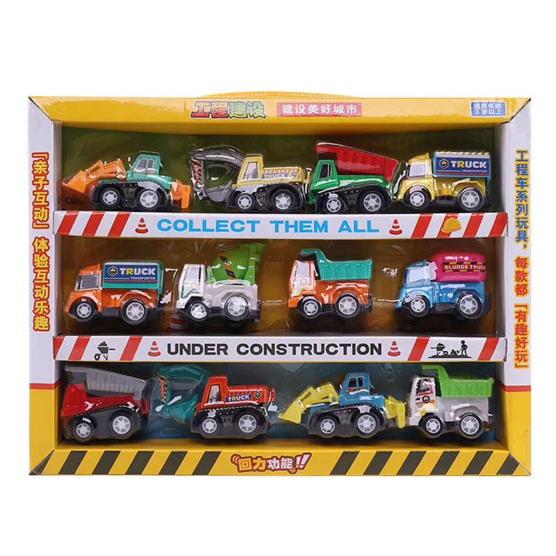 12pcs /set Automobile Toys Suit Car Model Small Iron Mini Type Vehicle Christmas gift |