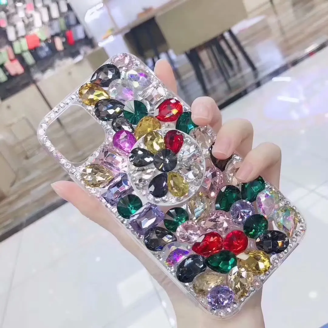 Роскошный чехол для телефона с бриллиантами для iphone 11 X XS MAX XR XI 3D с бриллиантами 7 8 6 6s plus - Цвет: 6