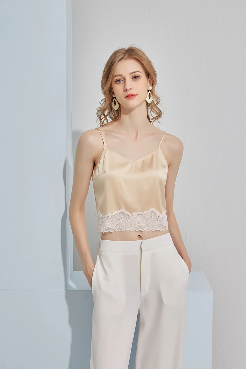 silk lace camisole women