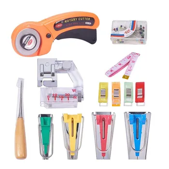 

13 Pieces Of Assembling Tools + 45Mm Hob Patchwork Tape Making Machine Curling Combination Set Diy Manual Pull Tube Set Tool