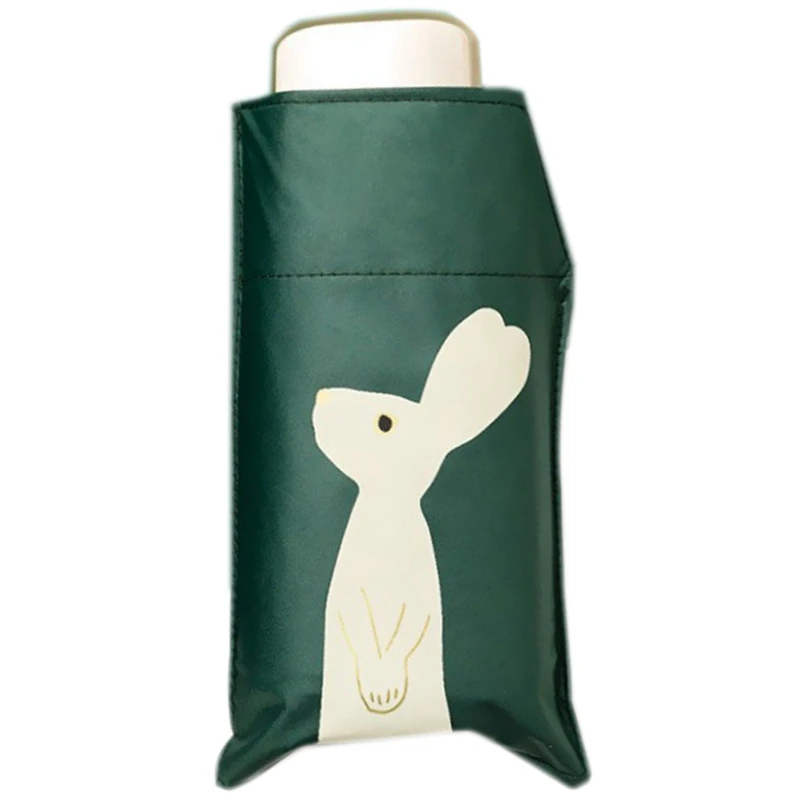 

Practical Anti-Uv Lady Women Flouncing Princess Dome Parasol Sun/Rain Foldable Umbrella Green