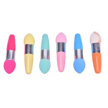 Горячая капля головка губка пудра слоеная Кисть для макияжа пластиковая ручка Губка Кисть для макияжа инструмент для макияжа