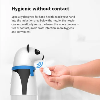 

Cartoon Intelligent Automatic Liquid Soap Dispenser Induction Foaming Hand Washing Device For Kitchen Bathroom (Without Liquid)