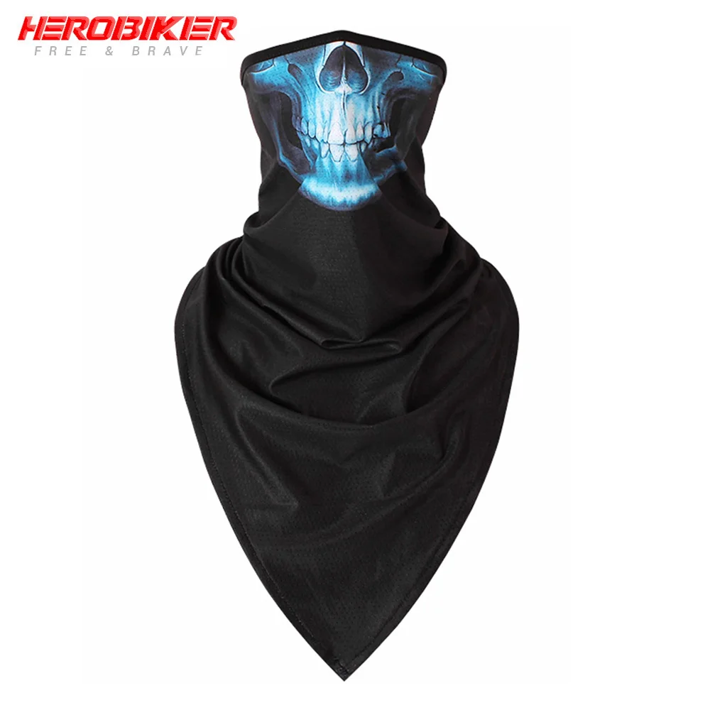 HEROBIKER, новинка, Балаклава, мотоциклетная, мото, защита для лица, дышащая маска, мотоциклетная, многофункциональная, мото, полумаска, Быстросохнущий двигатель - Цвет: color14