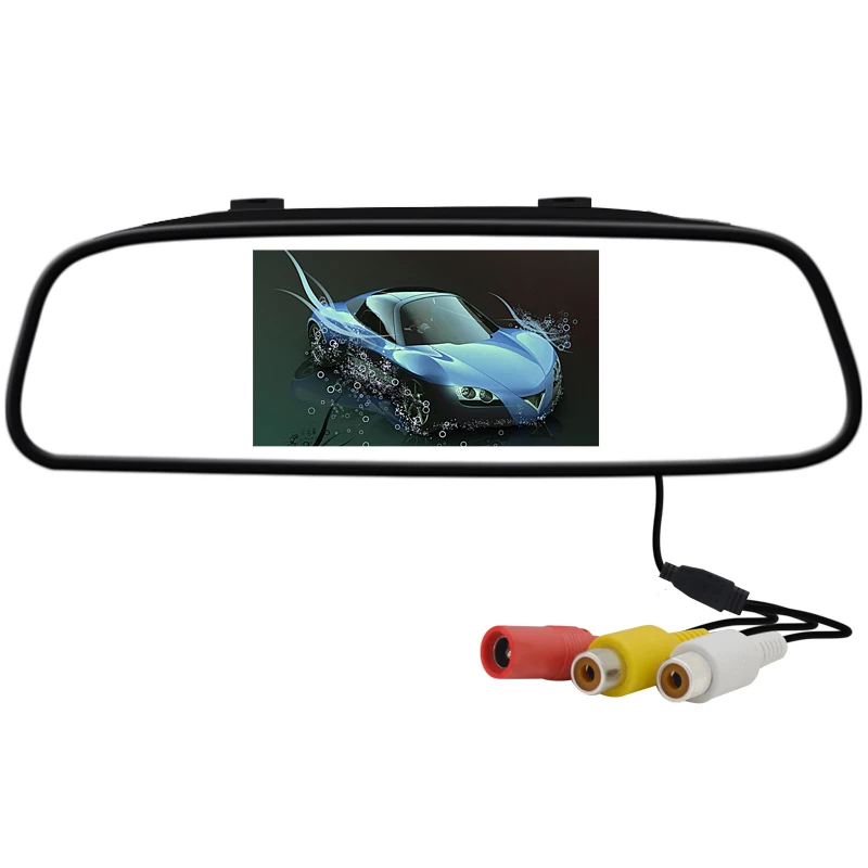 

4.3-inch screen TFT LCD color rear-view car monitor monitor night vision reversing image LCD high-definition display