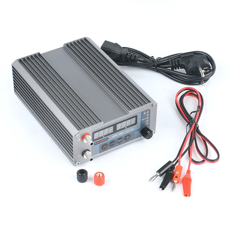 2019 NPS-1601 New Version Laboratory DIY Adjustable Digital Mini Switch DC Power Supply WATT With Lock Function 32V 30V 15V 5A-5
