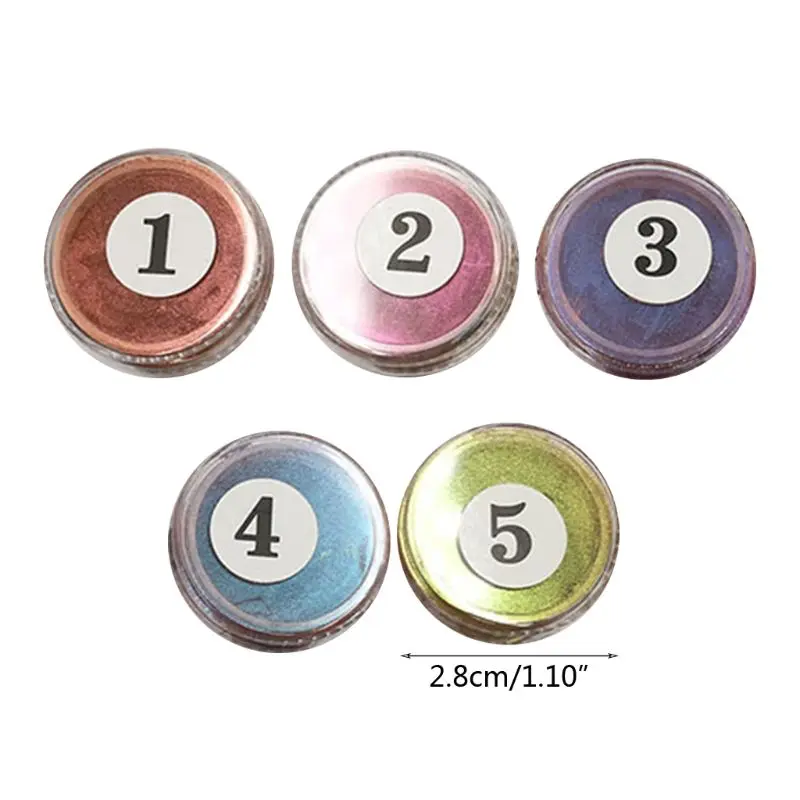 5 шт./компл. смешанные Цвет смолы "сделай сам" для изготовления ювелирных изделий, ремесло светящийся порошок светлый пигмент набор из хрустальной эпоксидной заполнения Материал
