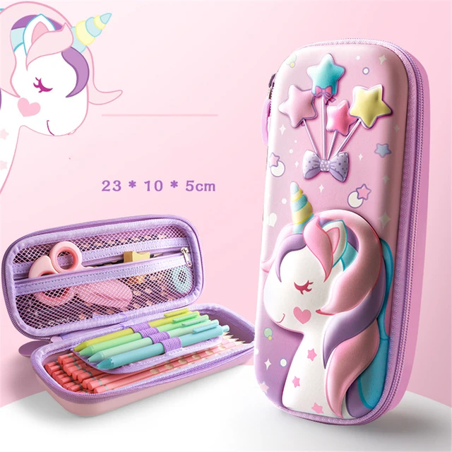 Kawaii Unicorn Pencil Cases Case Astuccio School Supplies Cute Stationery Licorne Etui Piorniki Material Escolar Trousse Scolair Material Escolar