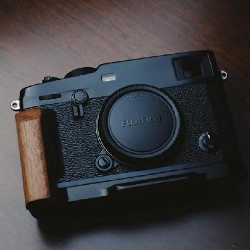 

for Fujifilm Fuji X-Pro3 XPRO3 Arca-Swiss RRS Quick Release L Plate/Bracket Holder hand wooden Grip L-Shaped
