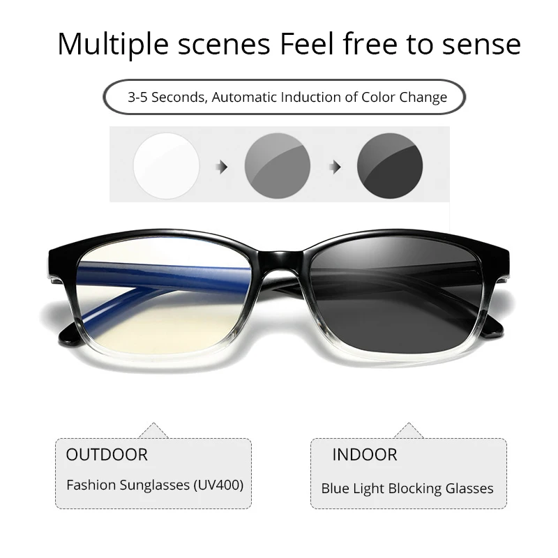 Фильтр компьютерные очки для блокирования УФ анти голубой свет глаз глазного напряжения переход фотохромные игровые очки для женщин мужчин UV400