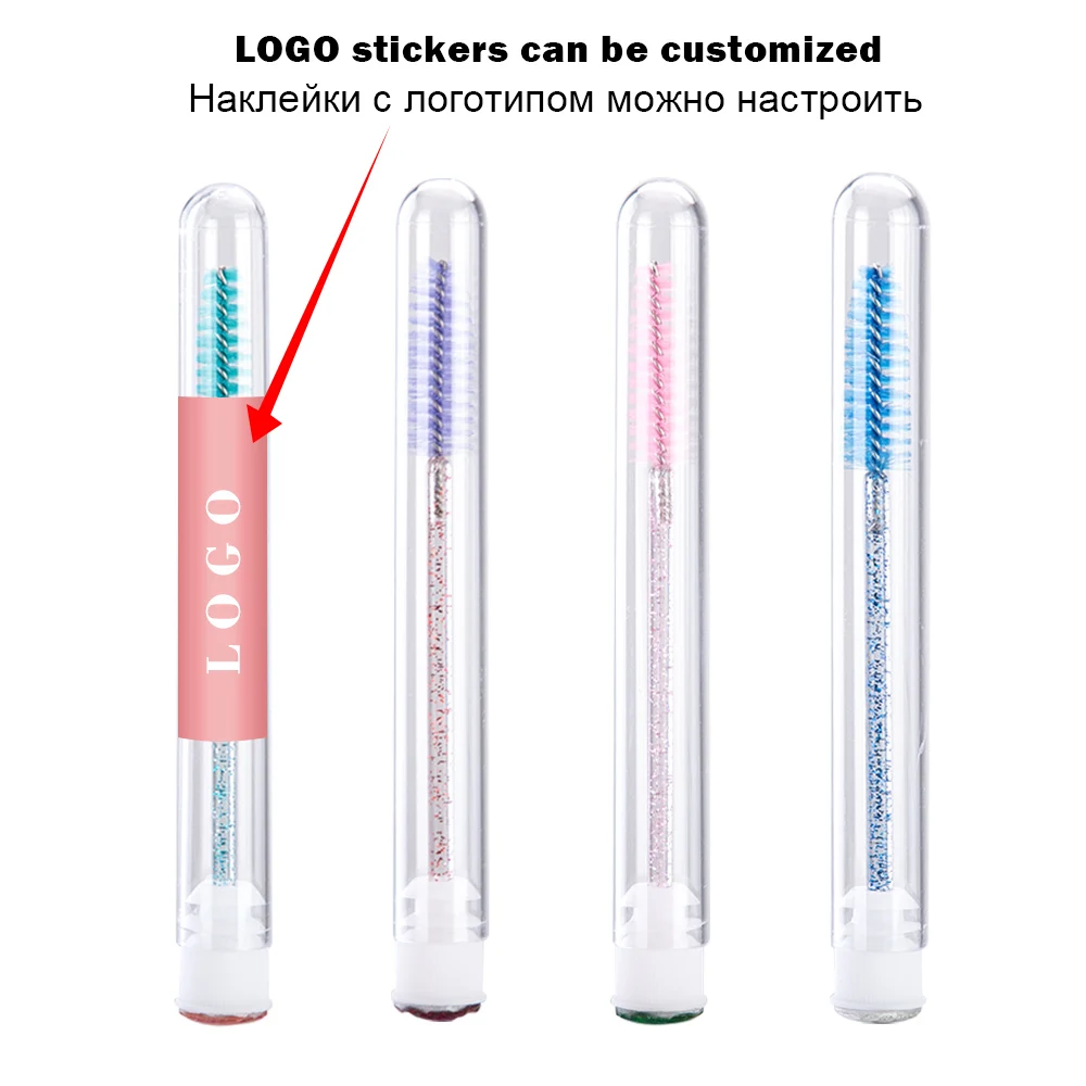 Reusable Eyelash Brush Eyelash Extension Make up Brushes Disposable Crystal Eyebrow Brush Micro drill and Separate 100/10pc makeup brush set,makeup brush
