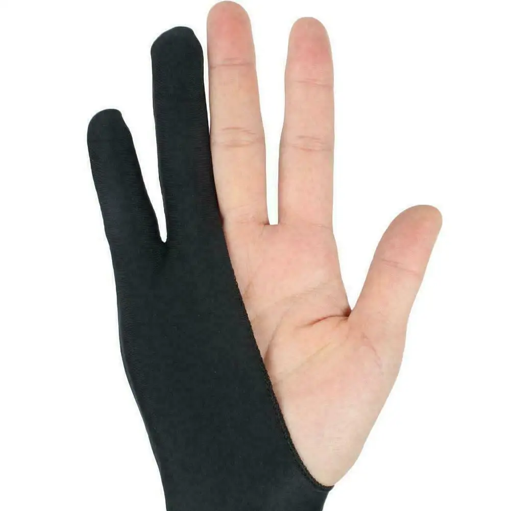 2 шт перчатки для художника 2-пальцевые перчатки для рисования противообрастающие для графического планшета смазывание пня ручка заправка правая левая рука
