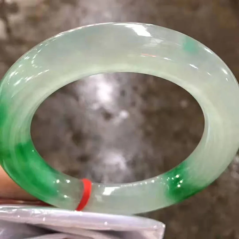 Myanmar Jadeite ледяной Круглый браслет(включая сертификат