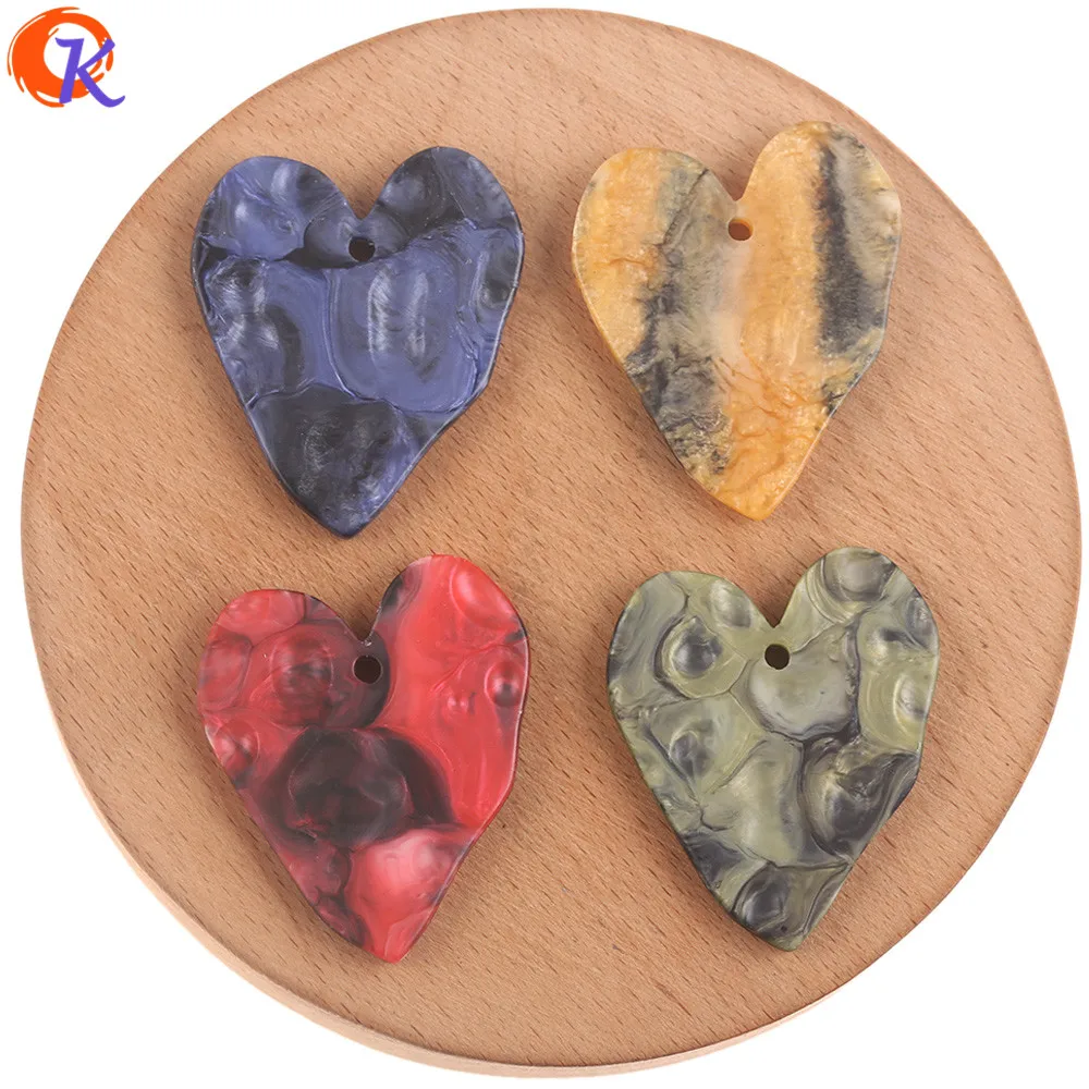 

Cordial Design 31*36mm 50Pcs Jewelry Accessories/DIY Making/Matte Beads/Heart Shape/Rubber Effect/Hand Made/Earring Findings