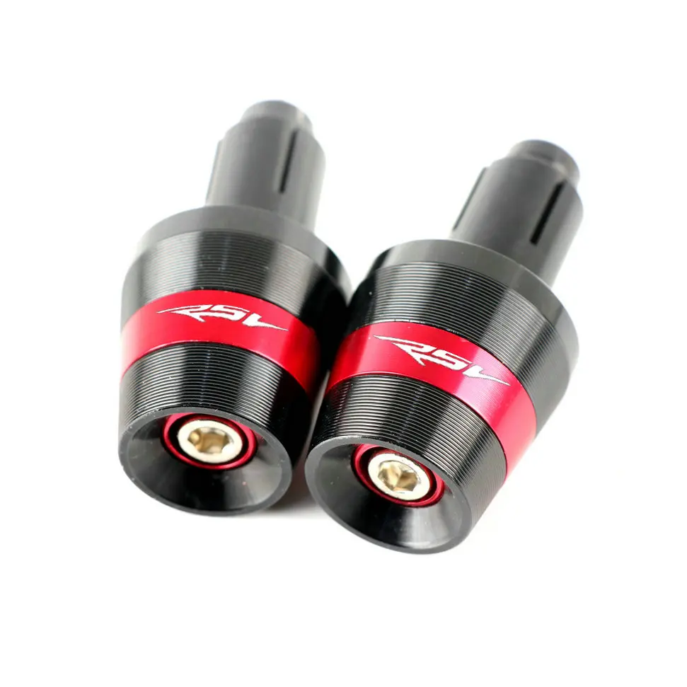 Red Для Aprilia RSV MILLE R 7/8 ''22 мм ручки на руль мотоцикла, ручка для велосипеда, Торцевая крышка, вилка слайдера - Цвет: Red