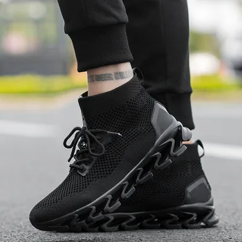 

ddn Newest Comfortable Footwear Lace-Up Leather Dad Chunky Sneakers Flats Shoes Men Breathable Casual Shoes #CA1fr301