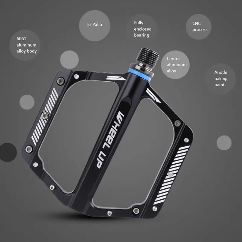 WHEELl UP CNC подшипники велосипедные педали противоскользящие Сверхлегкие MTB горный велосипед педали герметичный Подшипник педали велосипедные аксессуары