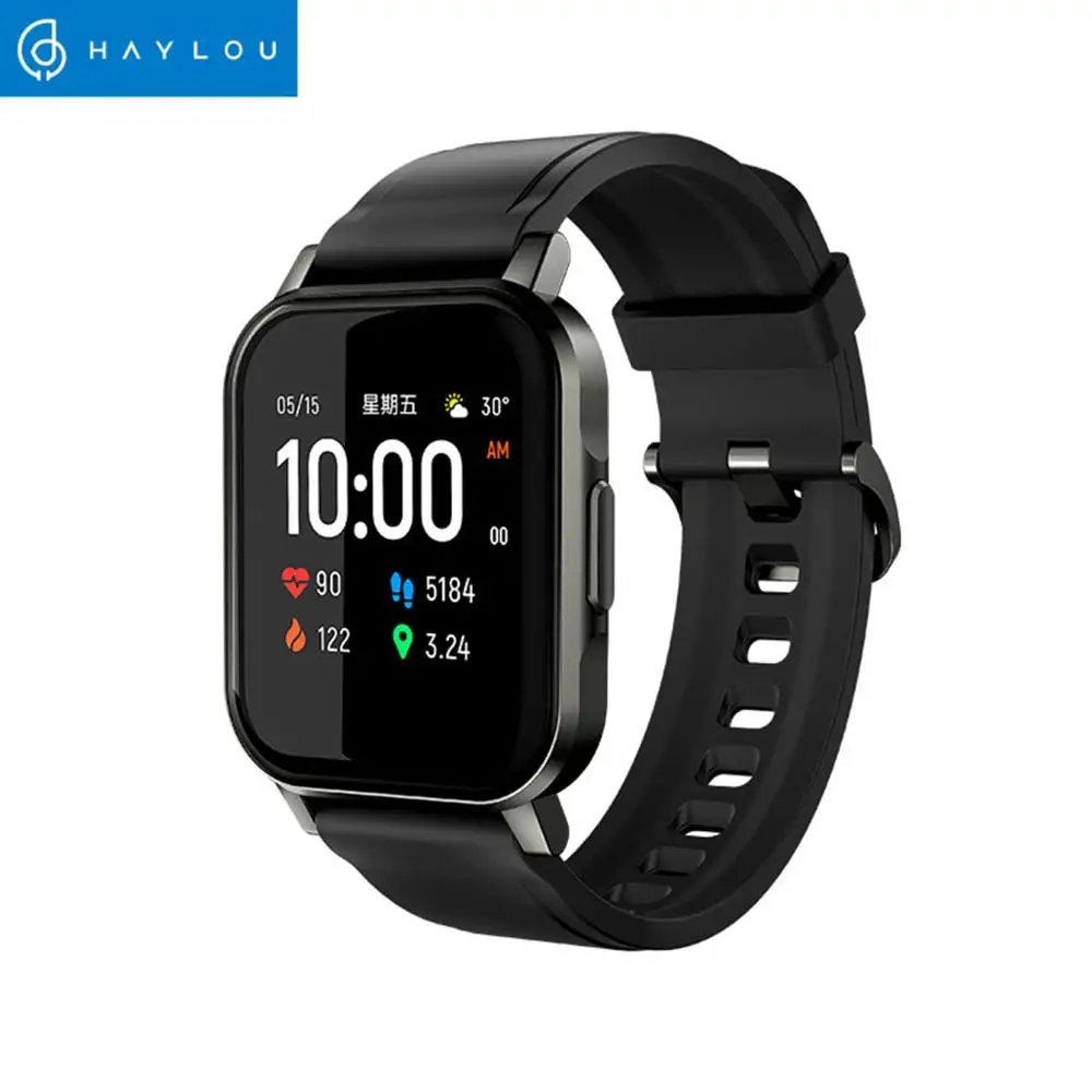 Haylou LS02 Smart Watch Sport круглый металлический чехол монитор сердечного ритма во время сна IP68 Водонепроницаемый iOS Android глобальная версия-1