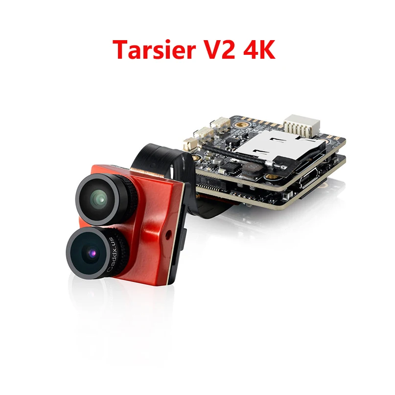 Caddx Tarsier V2 4K 30fps 1200TVL WiFi Мини FPV камера с ND фильтром 128G карта памяти для радиоуправляемого гоночного дрона квадрокоптера - Color: Standard V2 Red