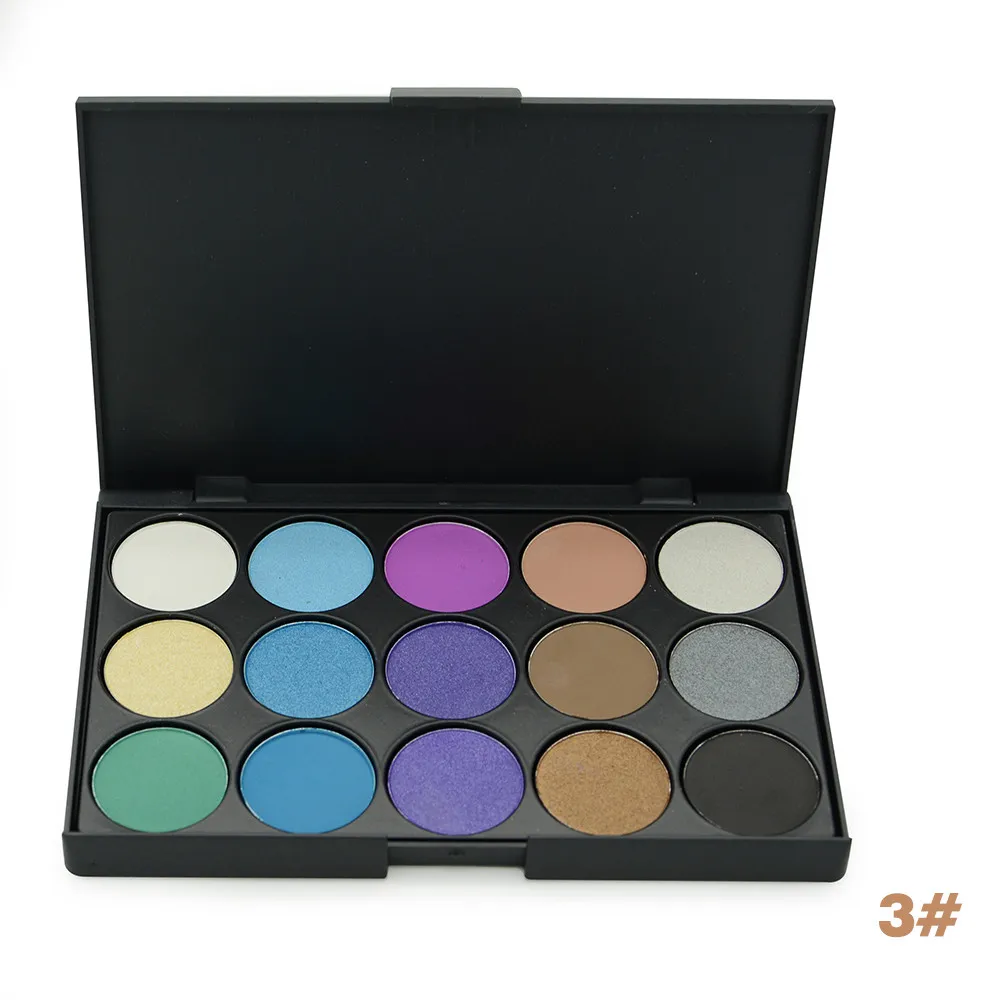 POPFEEL тени для век Make Up Pallete, 28 цветов, матовые тени для век, большая палитра, мерцающий пигмент для глаз, косметика, блестящие стойкие тени для век - Цвет: E15-3