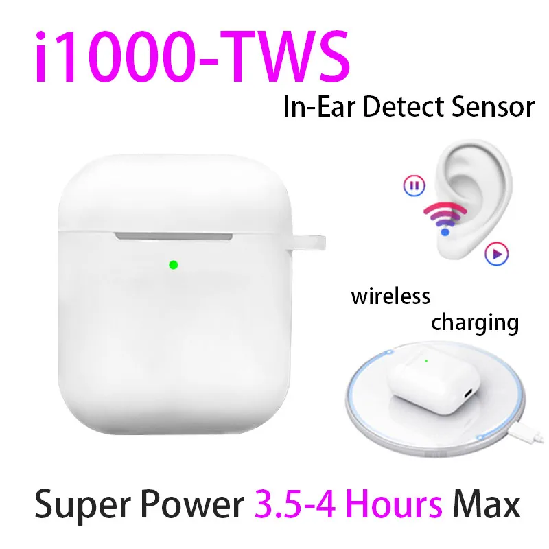 I1000 TWS оригинальные Aire Беспроводные Bluetooth 5,0 наушники с сенсорным управлением стерео спортивные наушники PK Mi i200 i500 tws Прямая поставка