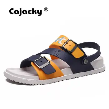 

Cajacky Men Snadals Breathable Casual Men Shoes Big Size 39-46 Beach Leisure Slides Men Lightweight Male Flats Quick-drying Shoe