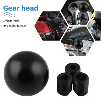 

Round Ball Shape Black Carbon Fiber Universal Car Gear Shift Shifter Stick Lever Knob Real Carbon Fiber and Aluminum