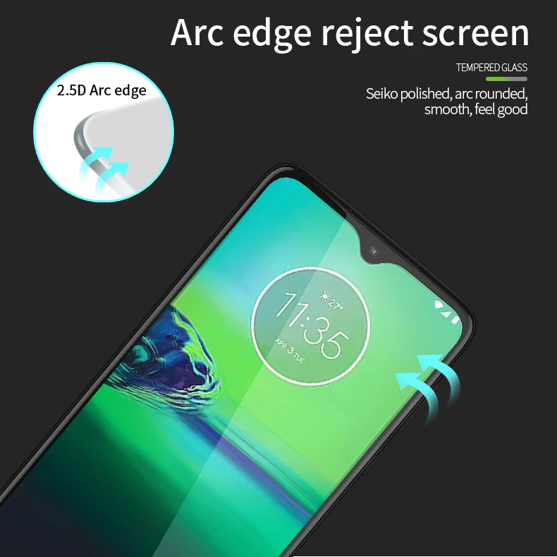 Для Motorola Moto G8 Play glass закаленное PINWUYO 9H Защитная пленка для Moto G8 Play защита экрана закаленное стекло