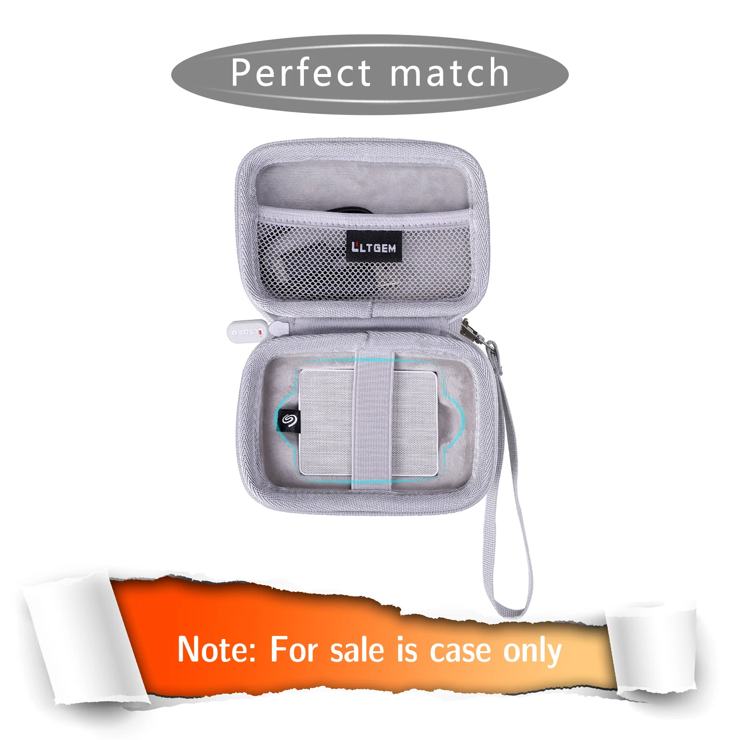 LTGEM EVA Hard Case for Seagate One Touch SSD (STJE 500402) travel case for camera