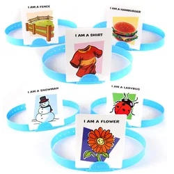 Hedbanz Juego de mesa de cartas, artilugios divertidos, adivinación interesante para niños y padres, juguetes novedosos
