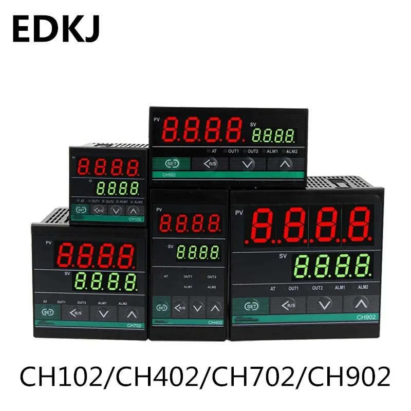1 set Dual Output SSR Relay CH102 CH402 CH702 CH902 Two Relay Output PID Digital  LCD Intelligent Temperature Controller 48-240V