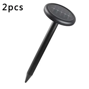 

2pcs Solar snake repeller ultrasonic rat repeller garden farm outdoor high-power rat repeller snake repellent device