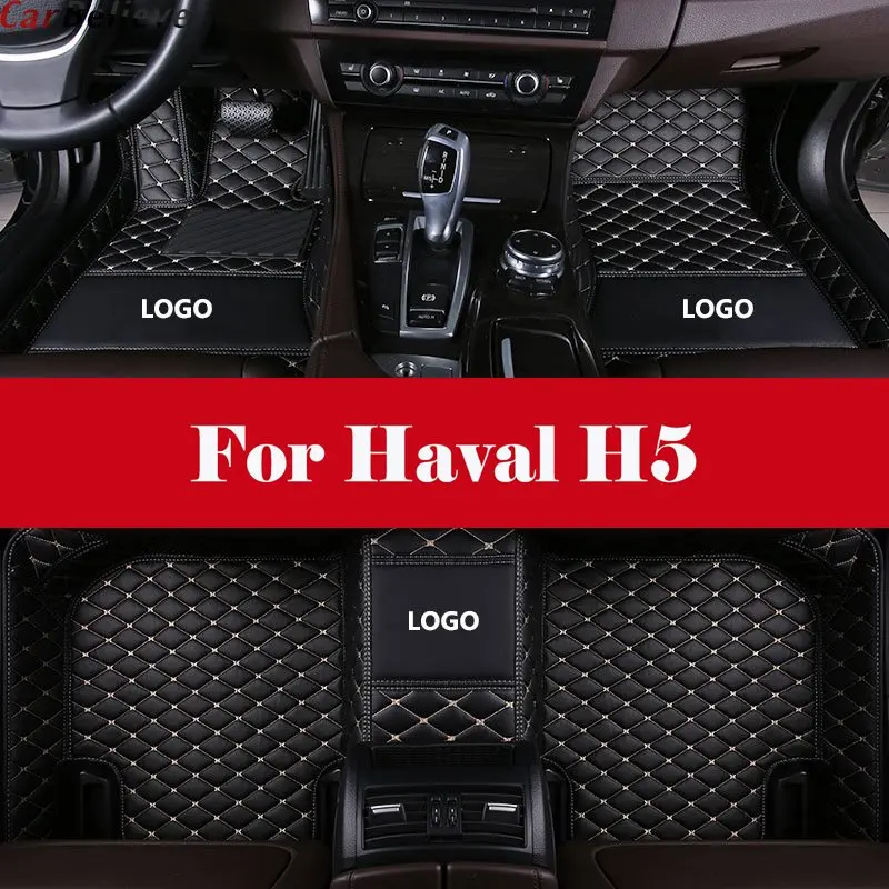 

Car Styling LHD car accessories car Floor Mats Leather Front&Rear Waterproof Car Floor Mat For Haval H5