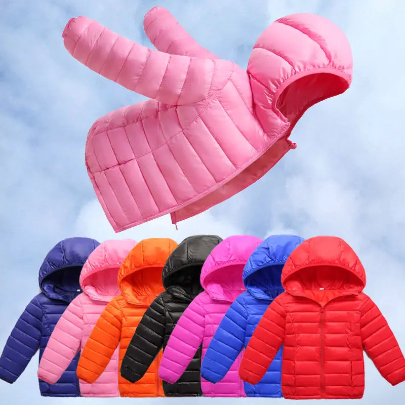 

Children Jacket Outerwear Boy and Girl Autumn Warm Down Hooded Coat Teenage Parka Kids Winter Jacket Size 2 4 10 12 15 Years Old
