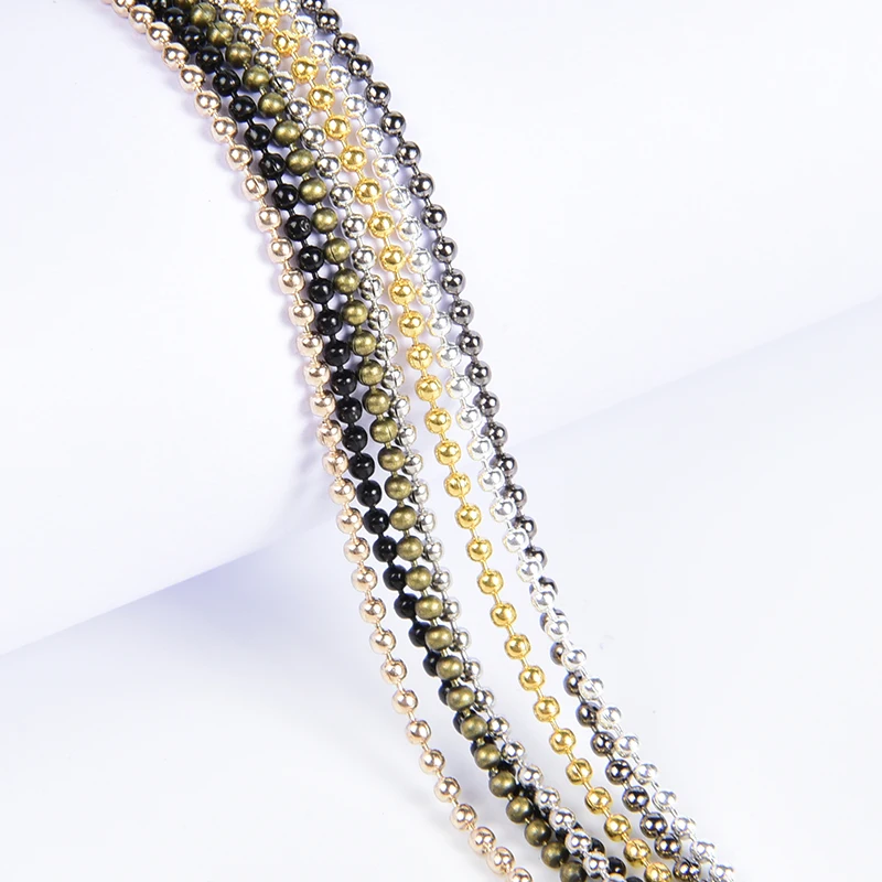 

5/10m 7 Colors Metal Ball Bead chain Metal Ball Necklace DIY Jewelry Making For Chain Jewelry Making