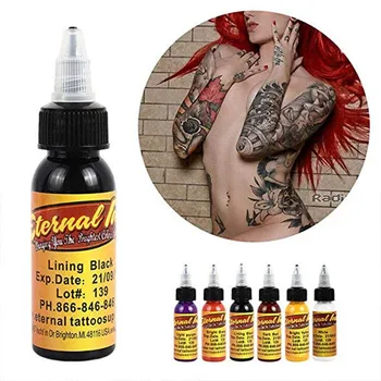 

Advanced Black Tattoo Ink Paint Set, Body Art 30ml Black Professional Beauty Permanent
