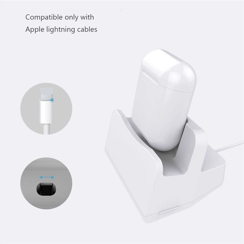 Зарядная Станция 2 в 1 док станция с держателем для Apple Airpods Air Pods IPhone 11 Pro Max XS XR 8 7