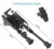 6-9 Inch Telescopic Pendulum Head  Support Frame 20mm Rifle Bipod Refitting Accessories Blaster