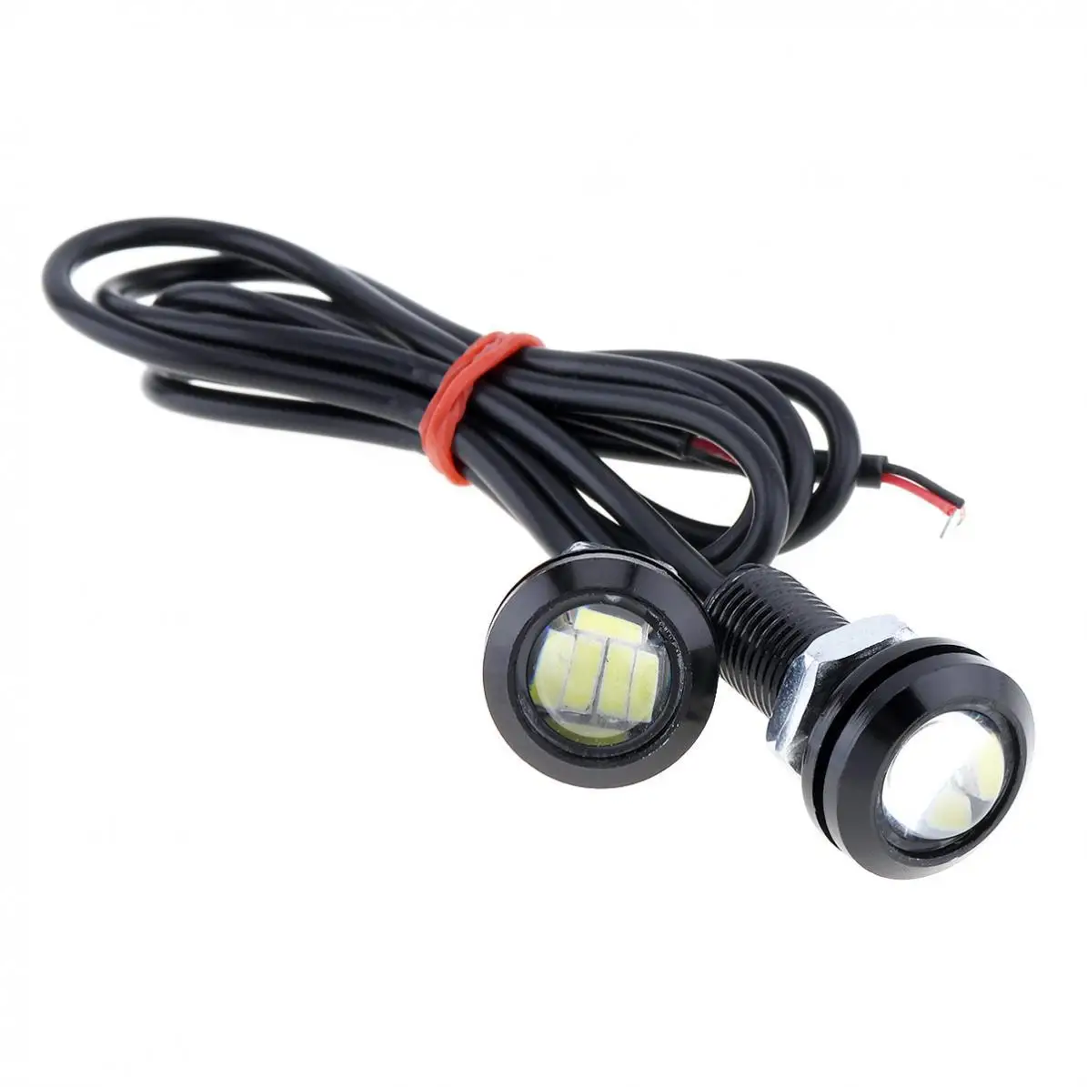 1pair Motorcycle Car LED Eagle Eye Bulb 4014 6SMD 18mm Daytime Running Lights Backup Reversing Parking Signal Lamp Waterproof | Автомобили