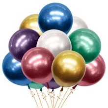 50 12 дюймов хромированный Золотой латексный шар для взрослых, свадьбы, детей, дня рождения, вечеринок, детские игрушки, шары, признание на День святого Валентина