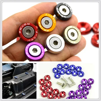 

Car M6 screw engine license plate frame decorate fender for Toyota V Hilux Land Cruiser Avanza Carina Celica Corona