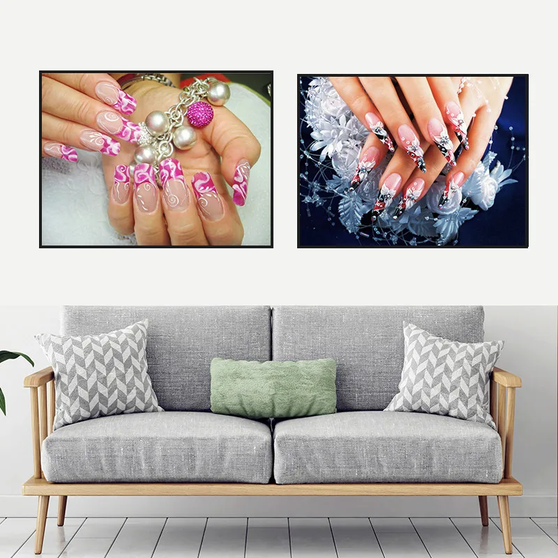 

Salon Fashion Nails SPA Manicure Posters Multi Pictures Canvas Wall Art Home Decor Paintings for Teen Living Room Decoration