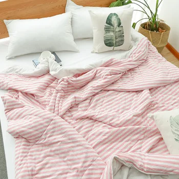 

Washable Cotton Air Condition Summer Quilt Breathable Bedding Blankets for Adults Children Bed Covers Summer Air Comfoter