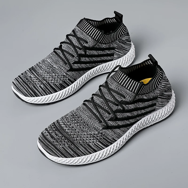 Мужская теннисная обувь; Tenis Masculino; носки; Брендовые мужские кроссовки; Уличная обувь для бега и фитнеса; Мужская Спортивная обувь; Tenis Plataforma; обувь - Цвет: Черный