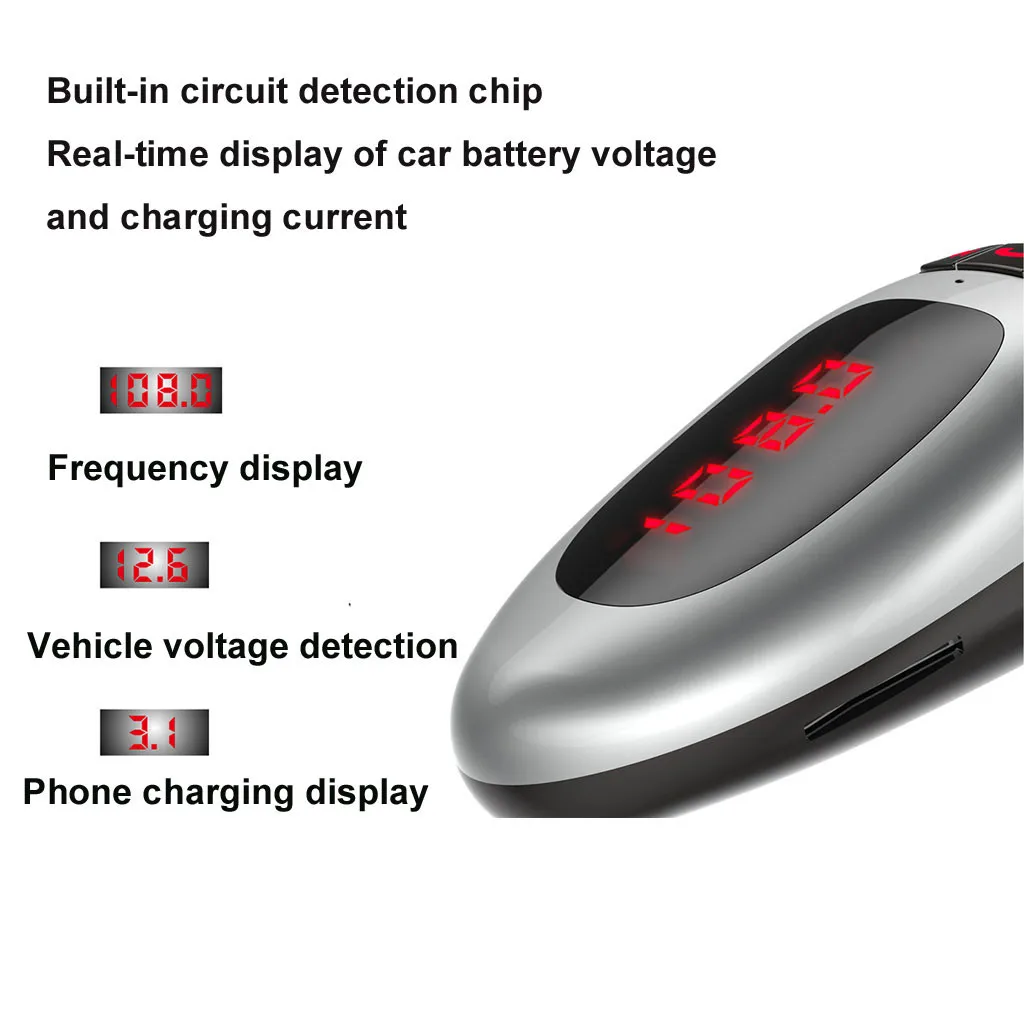 Bluetooth автомобильное USB зарядное устройство fm-передатчик беспроводной радио адаптер MP3 Playe 3.1A громкой связи Музыка Аудио приемник# Ger
