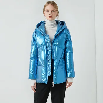 

New Glossy Waterproof Female Down Jacket 2019 Winter Parka Women Fashion Windproof Warm Thicken Duck Down Coat Ladies Outerwear