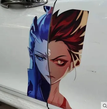 

LEFT SIDE Customize Personality Cartoon Car Sticker Body Pull Flower Waterproof Sunscreen Acessories Fashion Hot Stickers