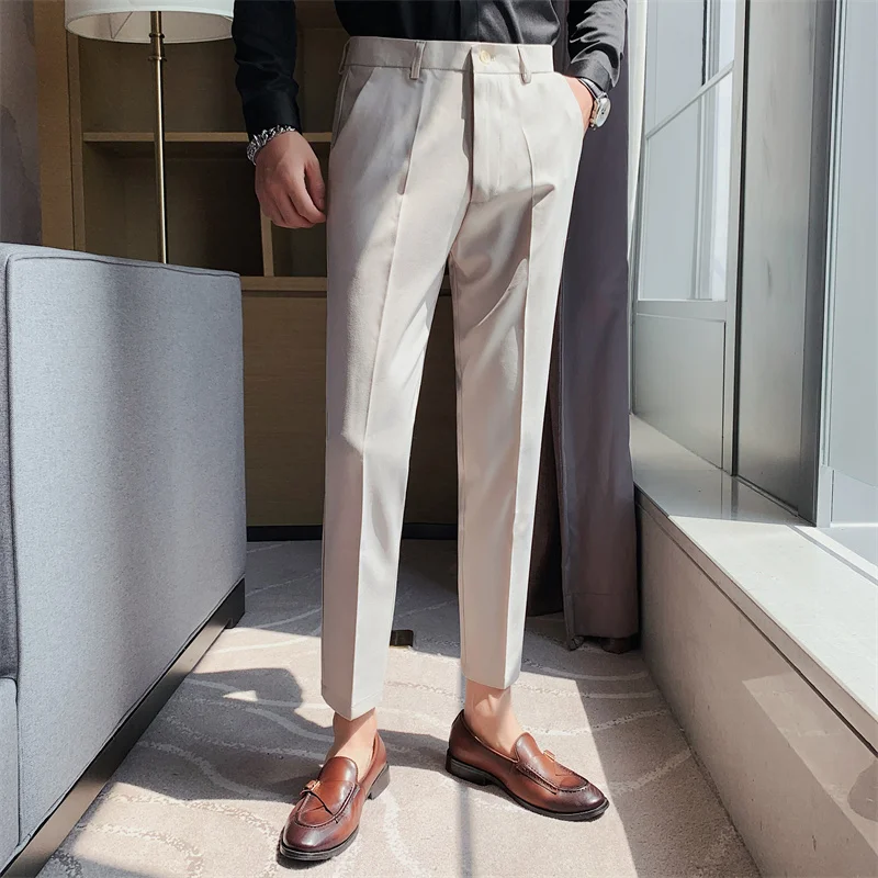 2021 New Business Dress Pants Men Solid 